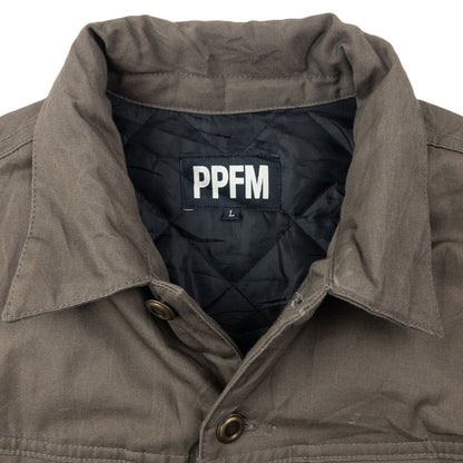 Vintage 2000s PPFM Padded Button Up Jacket Size M | Large, Brown