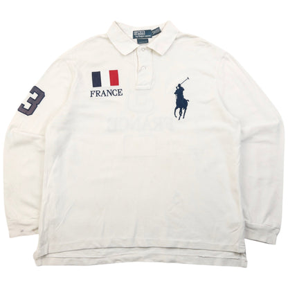 Vintage 90s Polo Ralph Lauren France Long Sleeve Polo Shirt Size XS | XS, Red