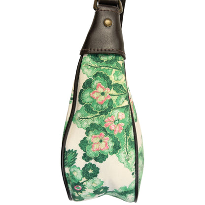 Vintage 2000s Burberry Floral Shoulder Bag | O/S, Green
