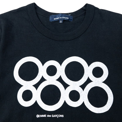 2016 Comme Des Garçons Circle Graphic T Shirt Womens Size S | Small, Black