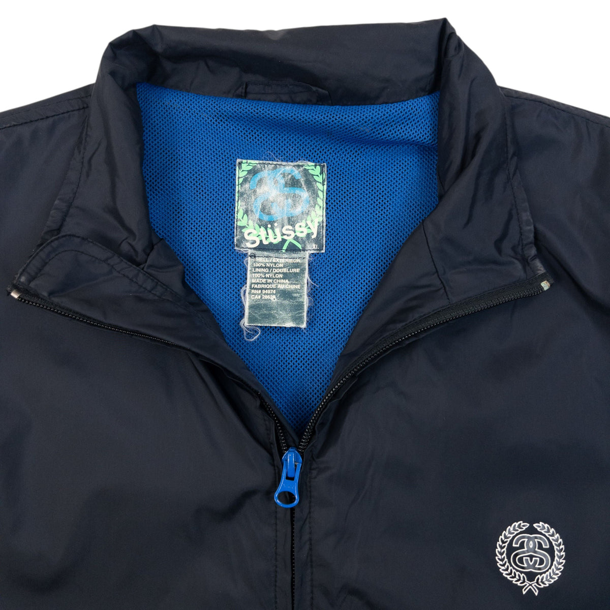 Vintage 2000s Stussy Zip Up Jacket Size XL | XL, Blue