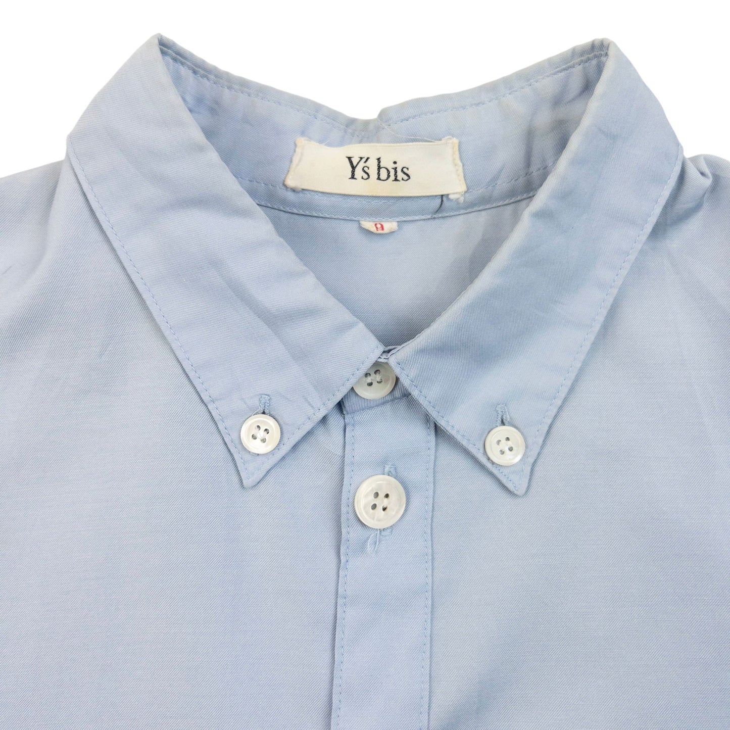 Vintage 90s Yohji Yamamoto Long Sleeve Button Up Shirt Size XS | XS, Blue