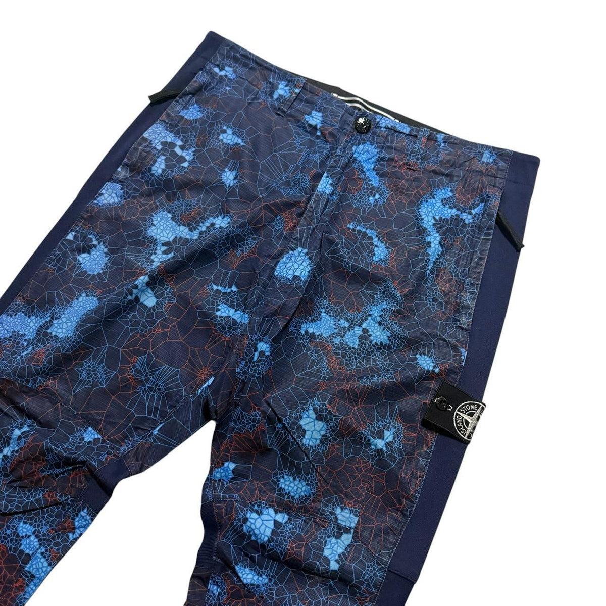 Stone Island Heat Reactive Cargo Trousers | W33, Blue and Brown