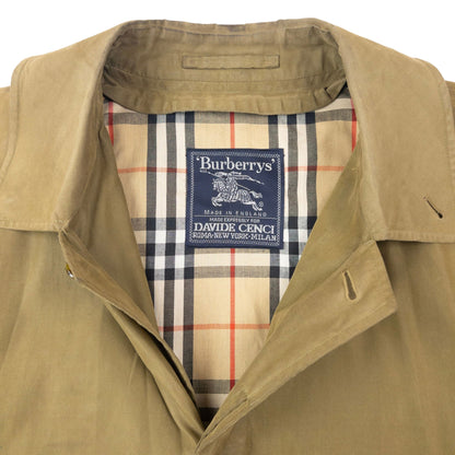 Vintage 80s Burberry Davide Cenci Trench Jacket Size XL | XL, Brown