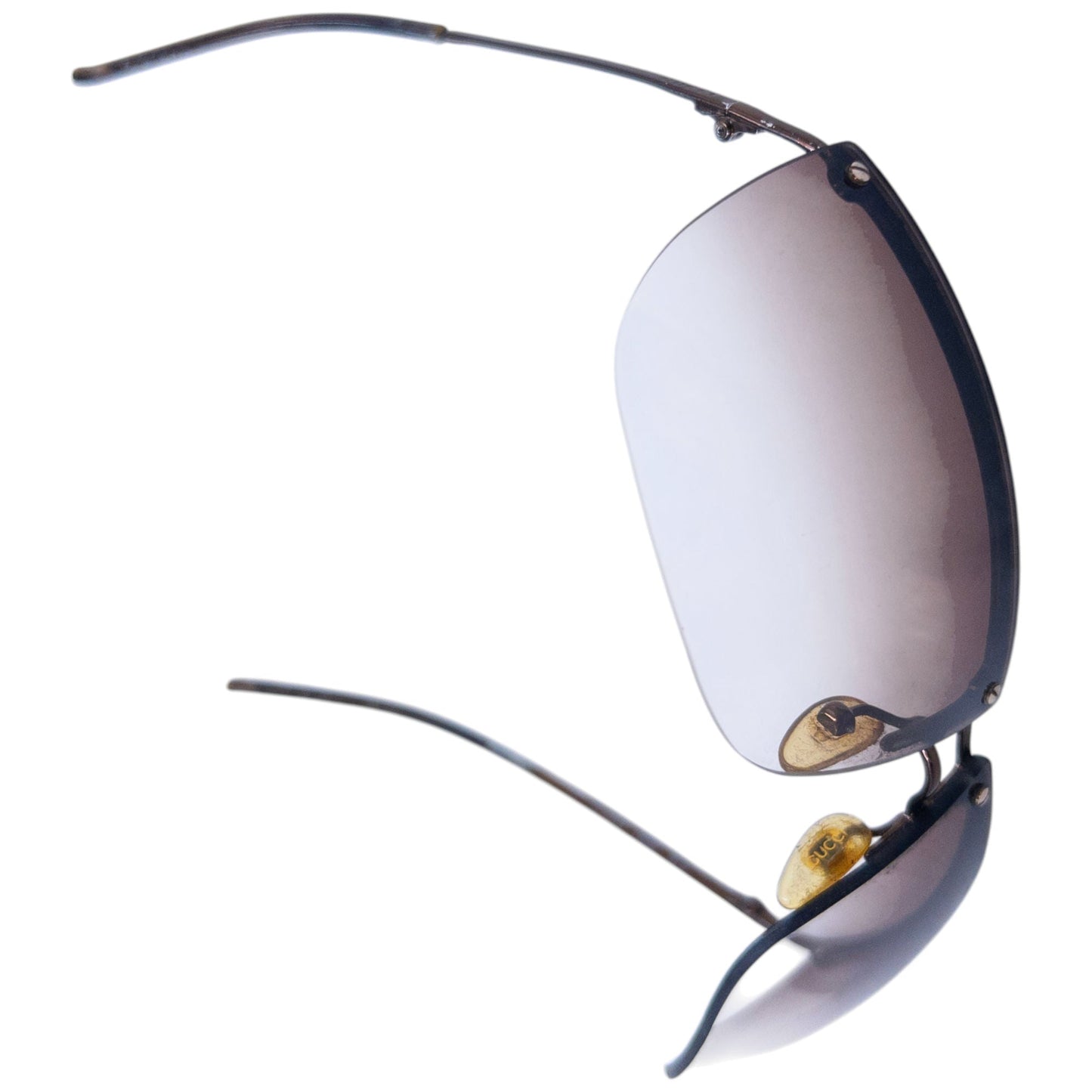 Vintage 2000s Gucci Rimless Sunglasses | O/S, Brown