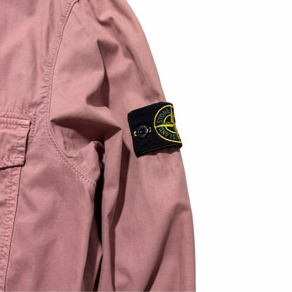 Stone Island Canvas Overshirt | Medium, Mauve