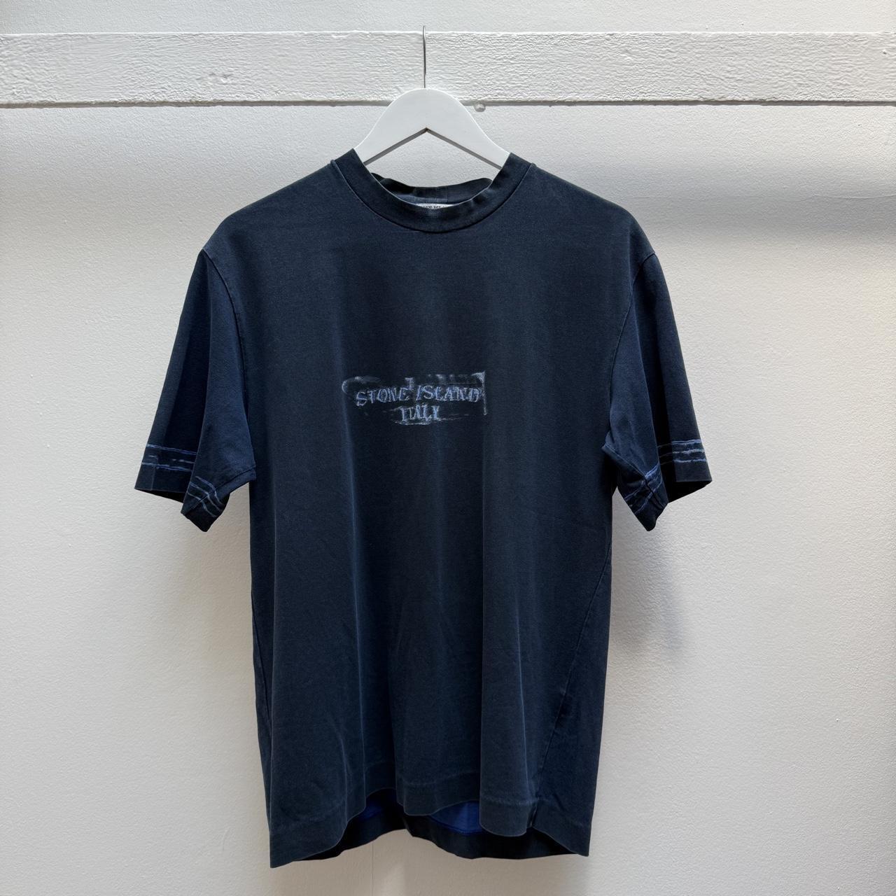 Early 00’s Stone Island Logo T-shirt (L) | Large, Blue