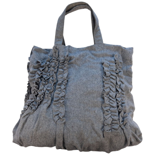 Vintage Comme Des Garcons tricot Wool Ruffle Shoulder Bag
