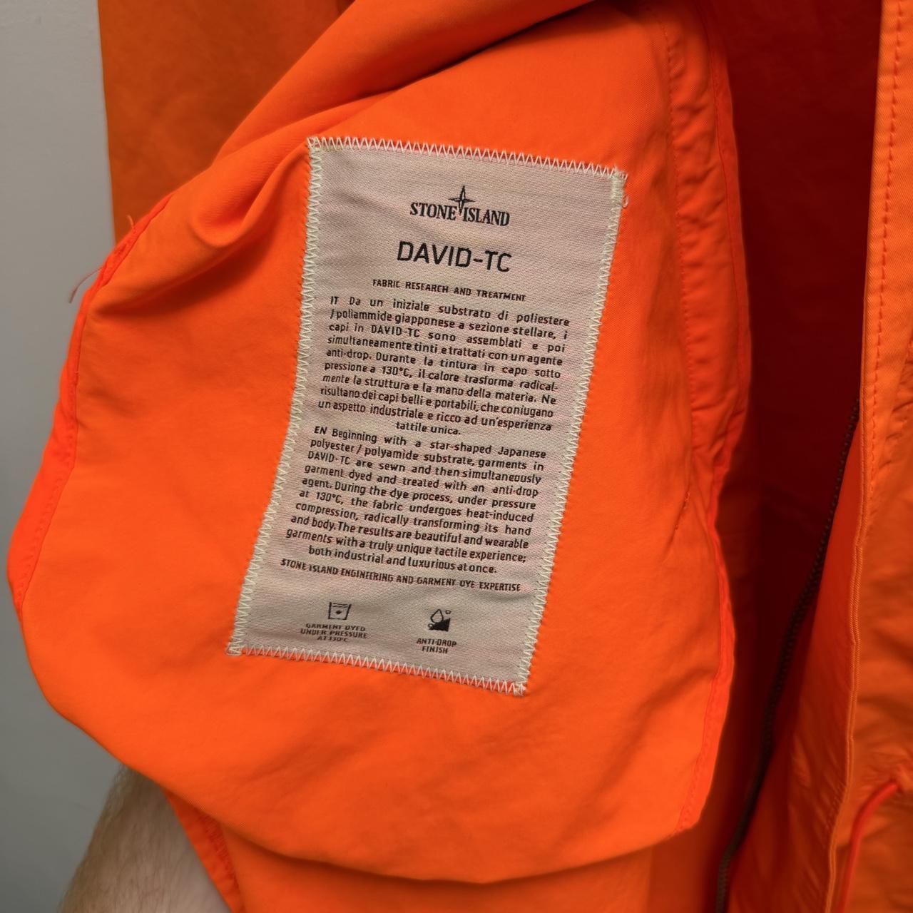 Stone Island David TC Parka Jacket (L) | Large, Orange