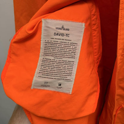 Stone Island David TC Parka Jacket (L) | Large, Orange