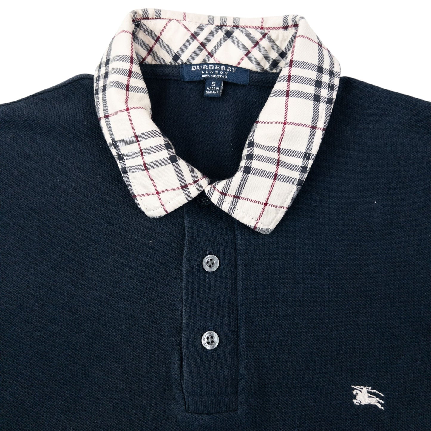 Vintage 2000s Burberry Nova Check Collar Polo Shirt Size S | Small, Multicoloured