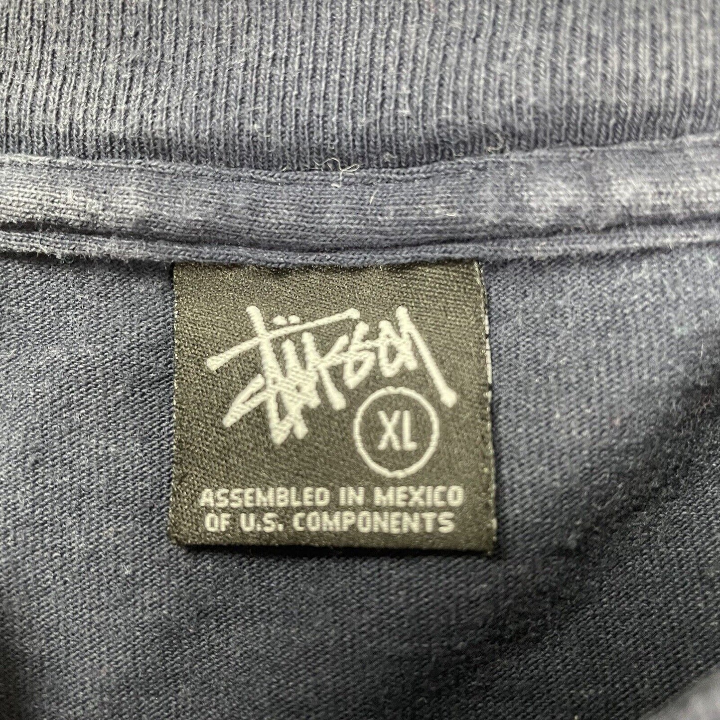 Vintage Stussy 25th Anniversary T-Shirt, Size XL | Large, Navy