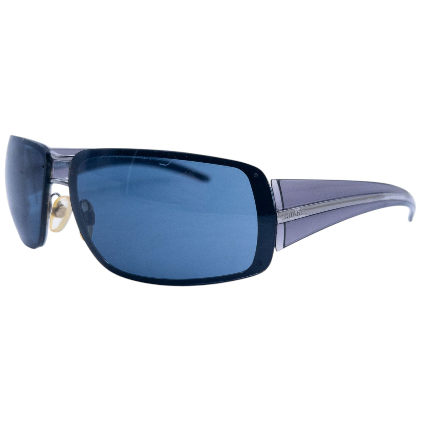 Vintage 2000s Chanel Sunglasses | O/S, Blue