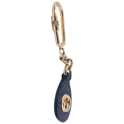 Vintage 90s Gucci Leather Tag Carabiner Key Ring | O/S, Multicoloured