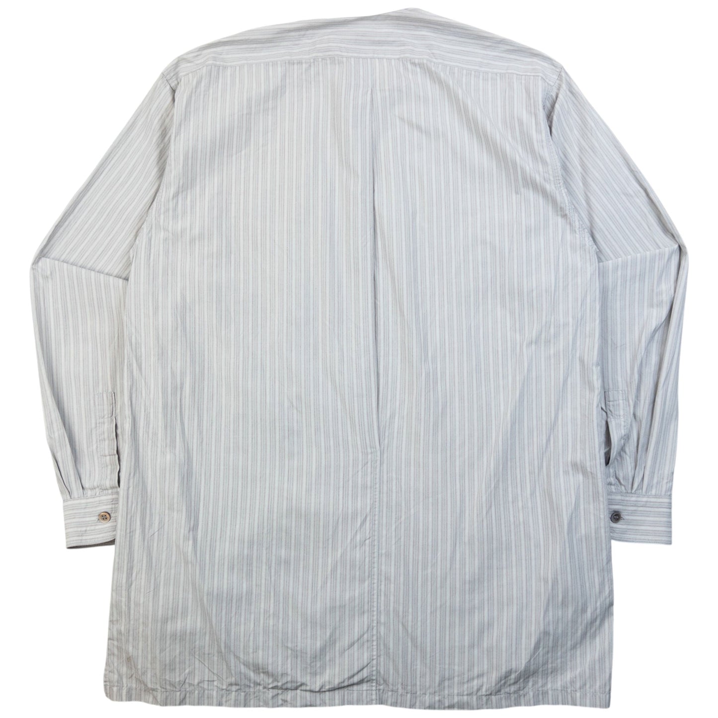 Vintage 2000s Issey Miyake Striped Long Sleeve Button Up Shirt Size S | Small, Grey