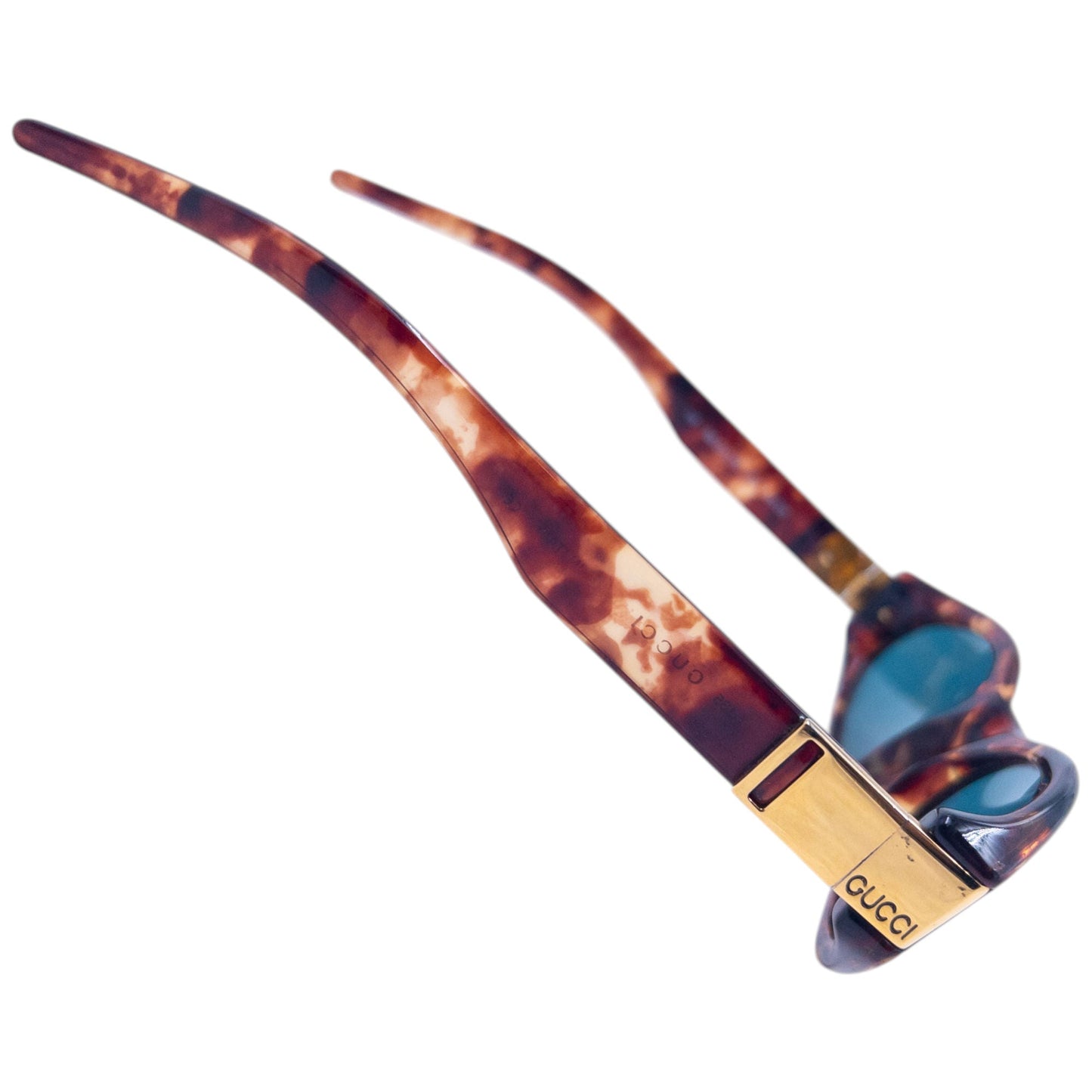 Vintage 1998 Gucci By Tom Ford Tortoise Shell Sunglasses | O/S, Brown