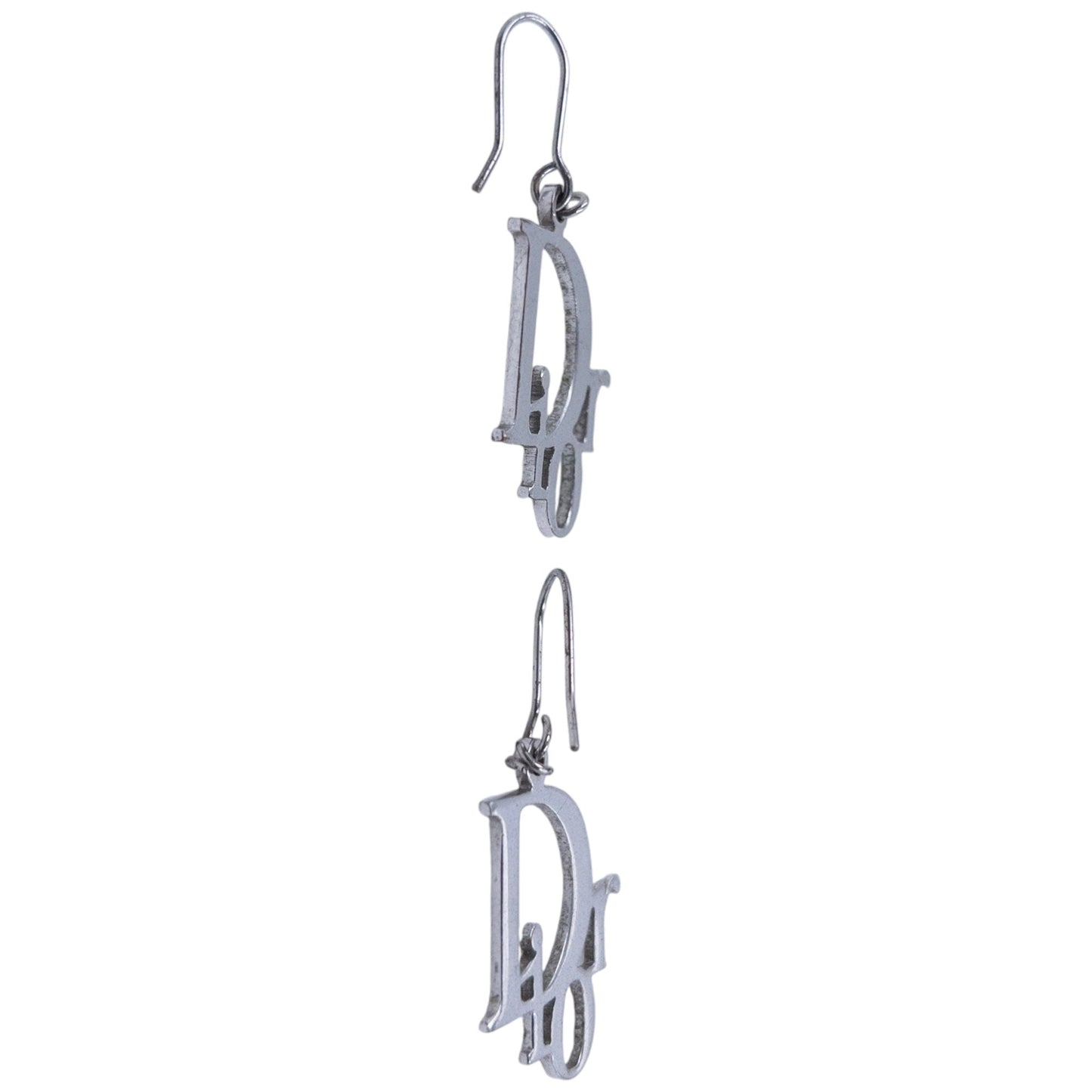 Vintage 2000s Dior Silver Logo Earrings