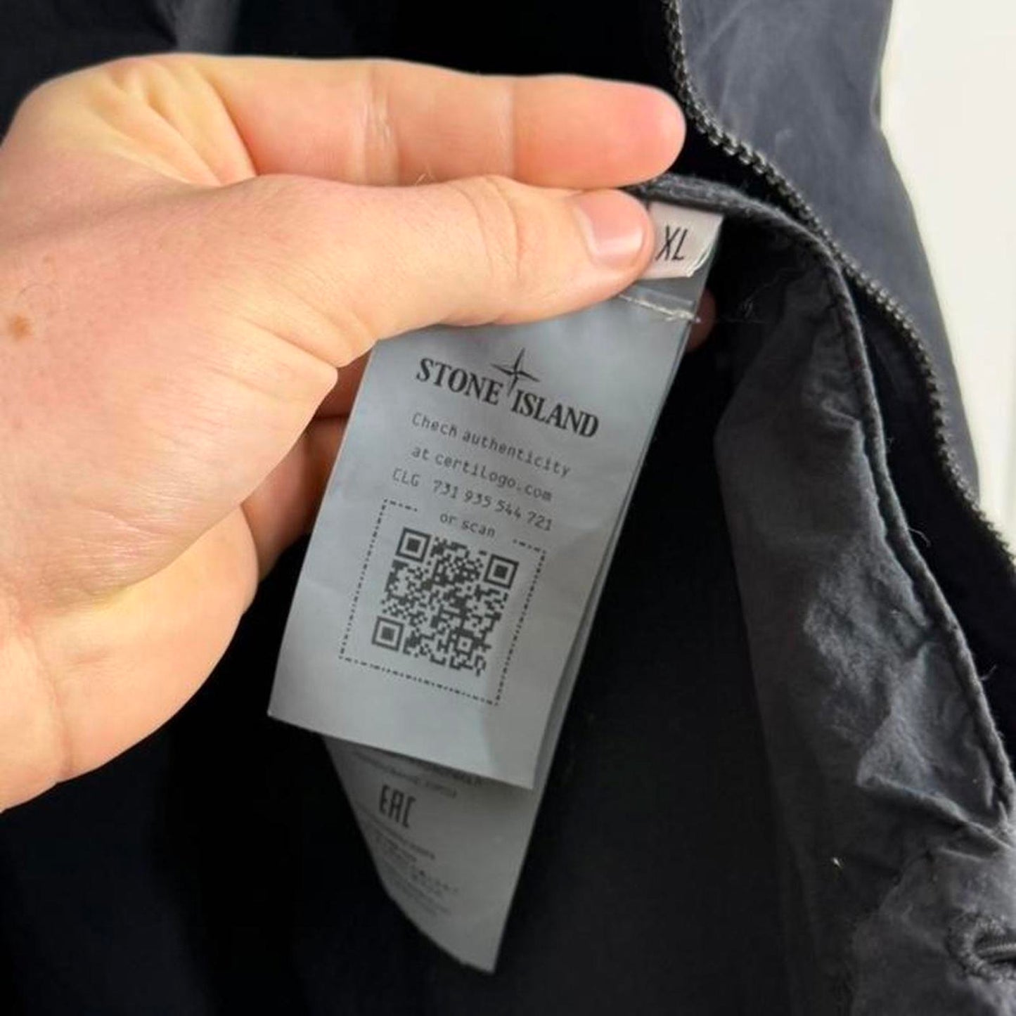 Stone Island Ghost Piece Nylon Smerrigliato Hooded Jacket (XL) | Extra Large, Tan