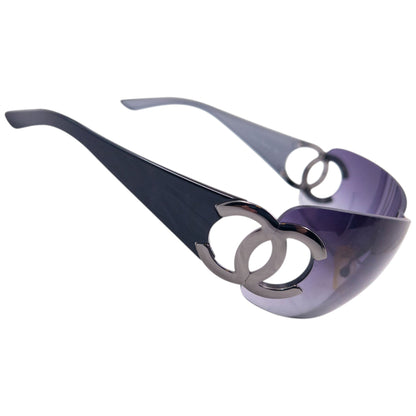 Vintage 2000s Chanel Rimless Sunglasses | O/S, Black