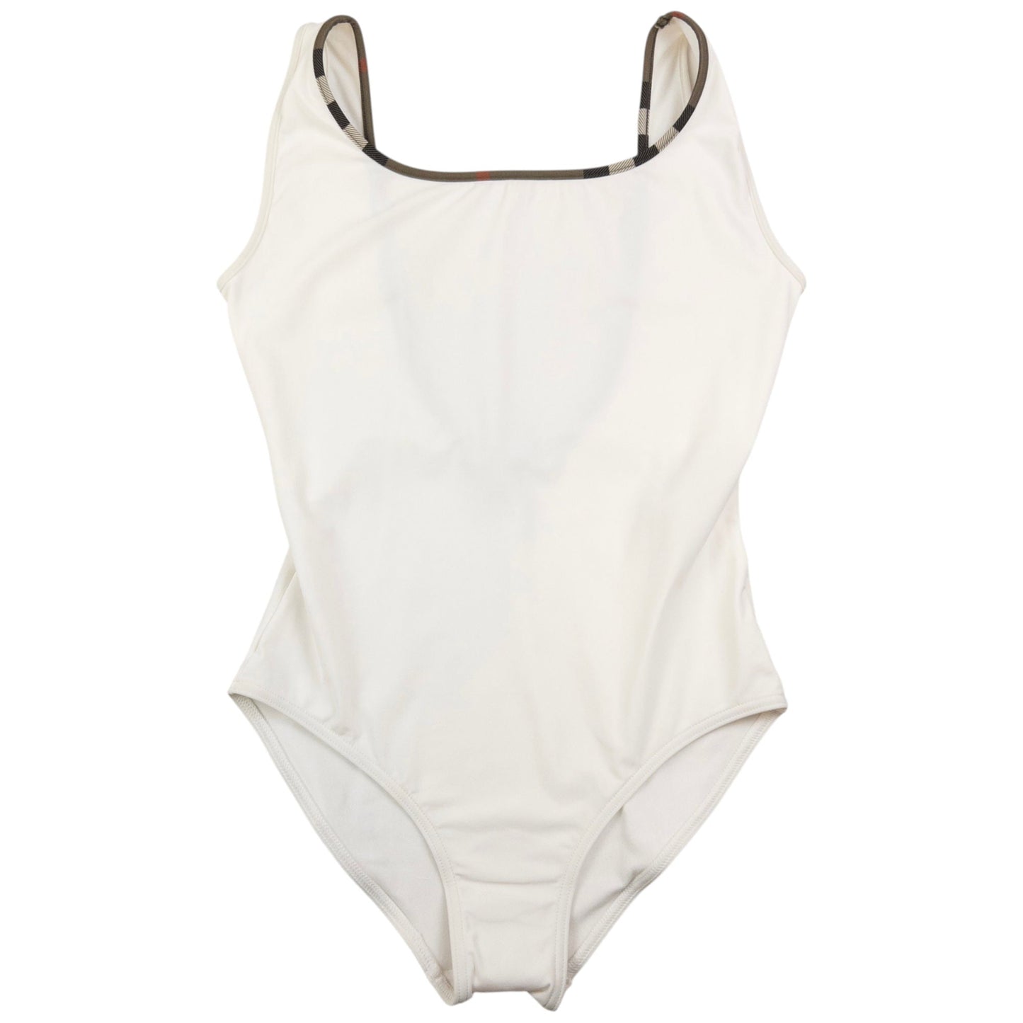 Vintage Burberry Nova Check Trim Swimming Costume Womens Size M