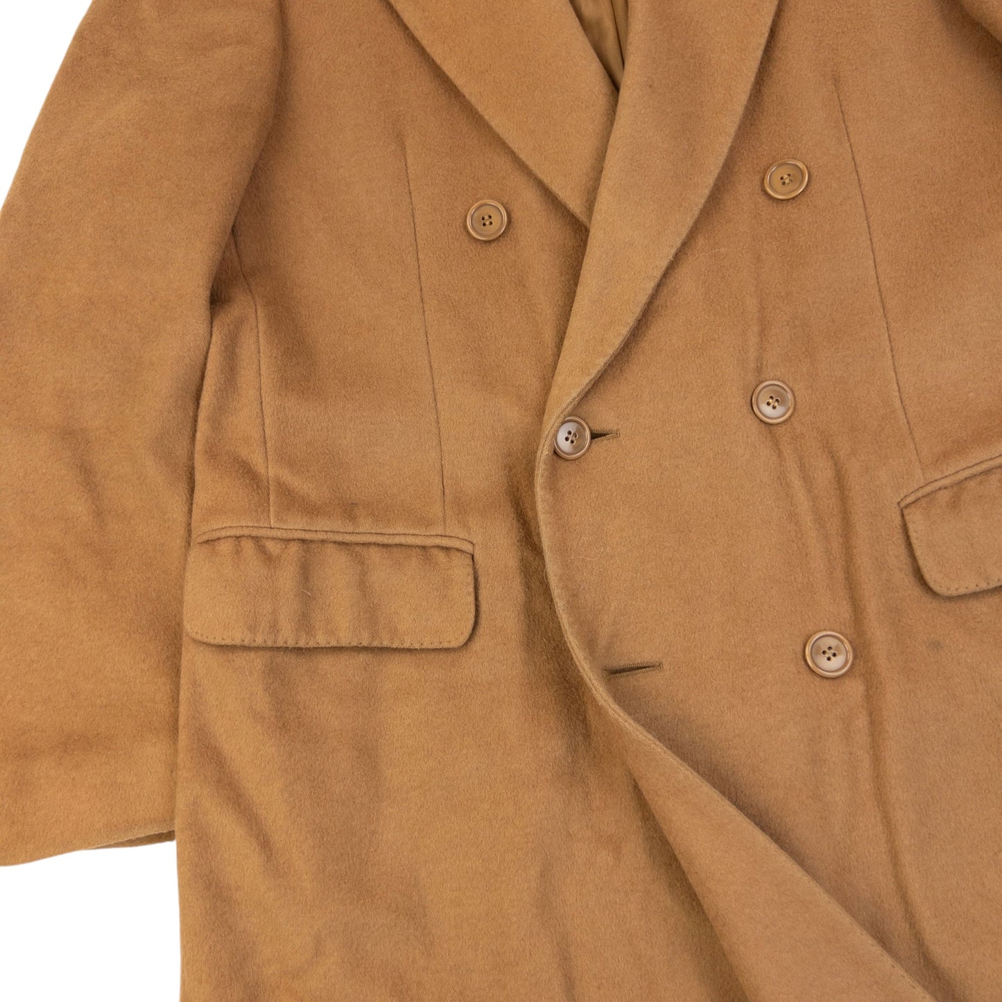 Vintage 80s YSL Yves Saint Laurent Longline Wool Jacket Size M | Medium, Brown