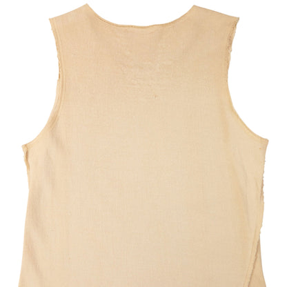 Vintage 90s Issey Miyake I.S. Sleeveless Dress Womens Size L | Large, Beige
