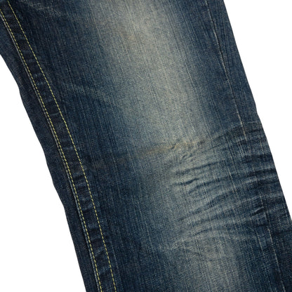 Vintage Oniarai Embroidered Devil Japanese Denim Jeans Size W33