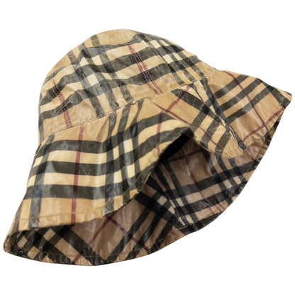 Vintage Burberry Nova Check Rain Bucket Hat Size M