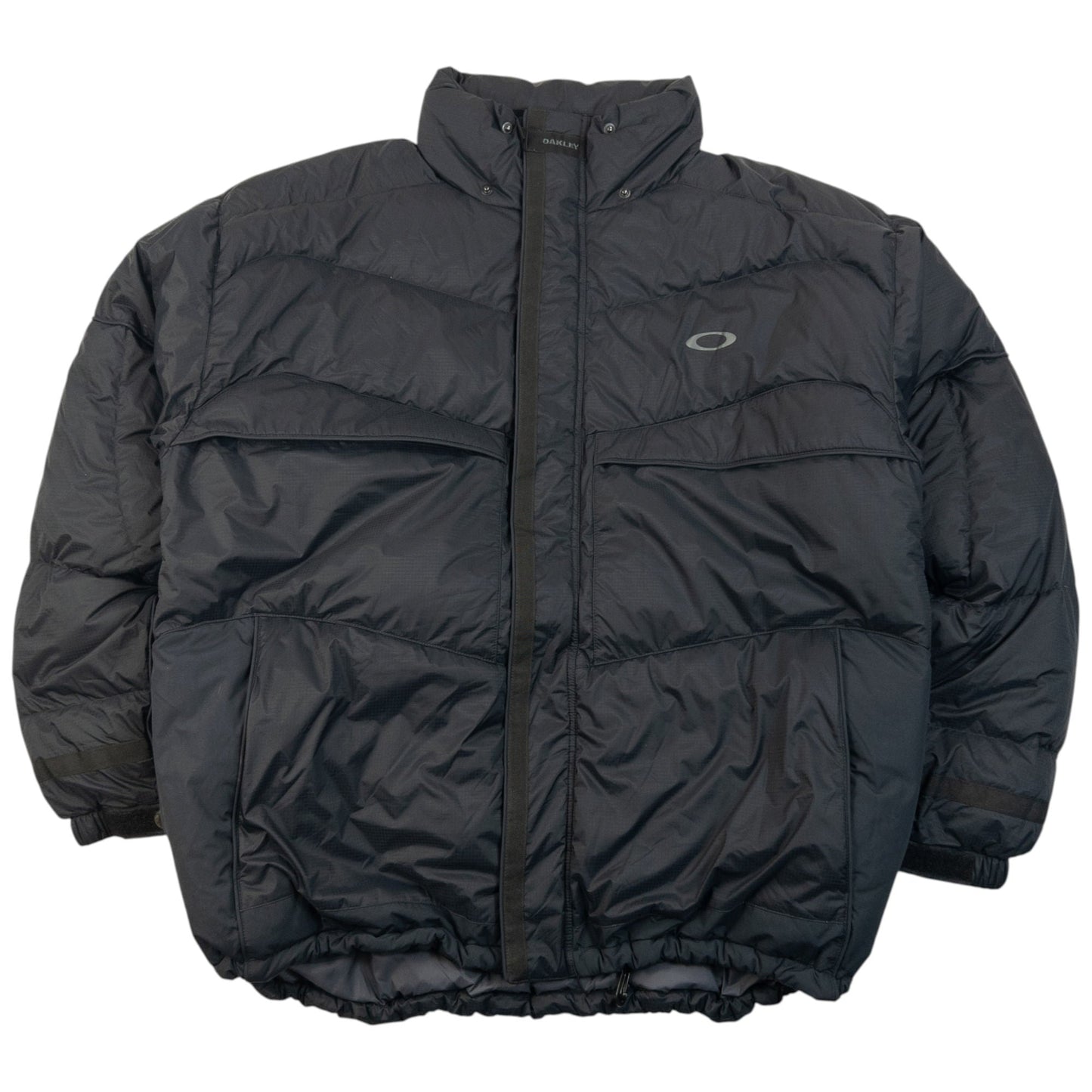 Vintage 90s Oakley Zip Up Puffer Snowboarding Jacket Size XXL | XXL, Navy