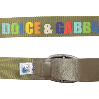 Vintage 2000s Dolce & Gabbana Rainbow Print Belt Size XL | O/S, Multicoloured