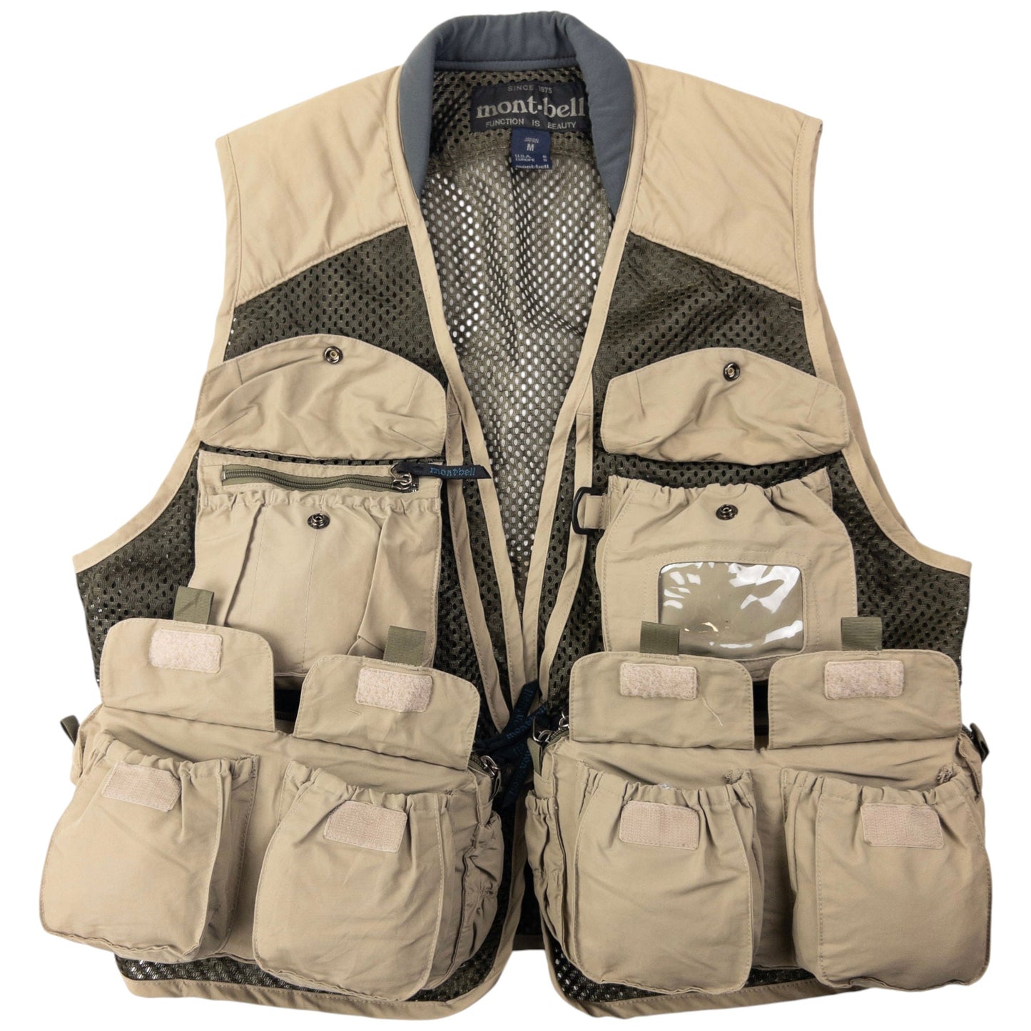 Vintage Montbell Multi Pocket Cargo Vest Gilet Size S