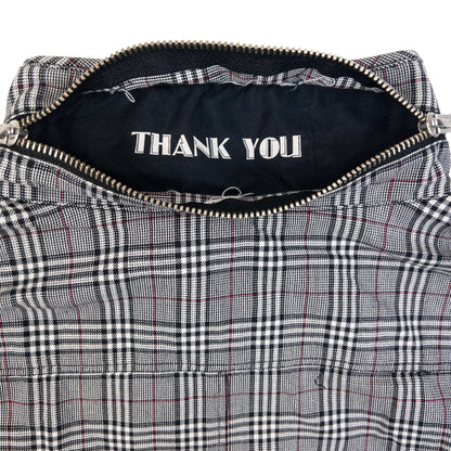Vintage 2000s PPFM Checkered Multi Zip Jacket Womens Size S | Small, Grey