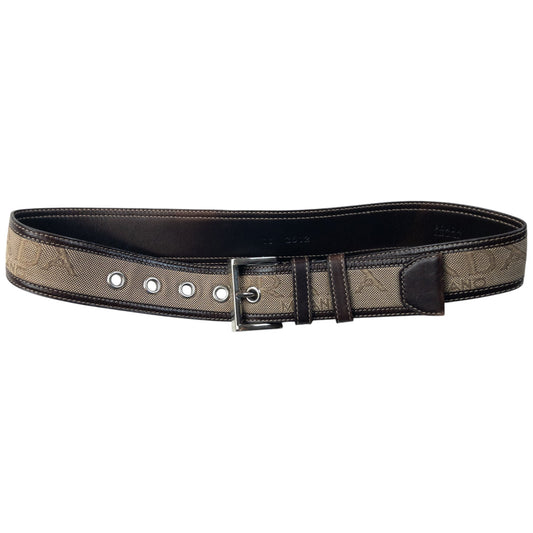 Vintage 90s Prada Leather Belt Size W26 | O/S, Brown