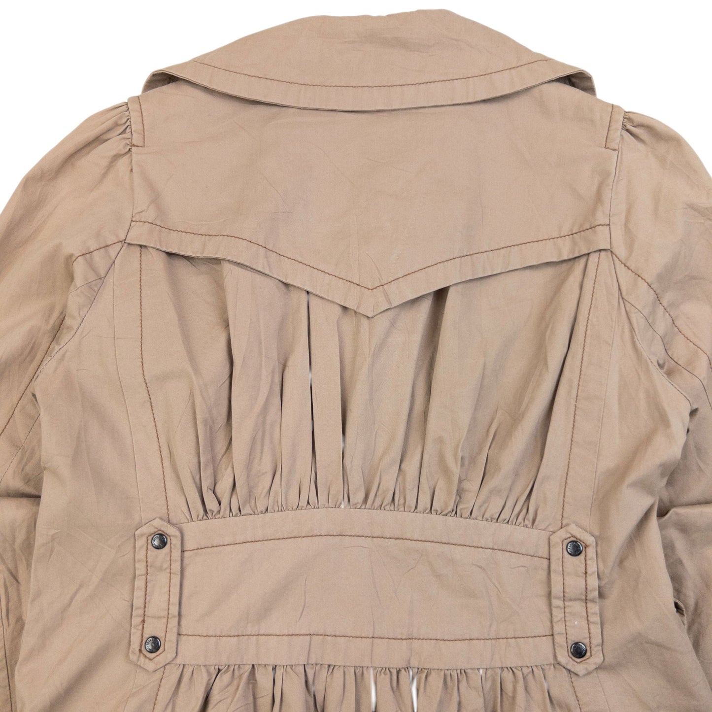 Vintage 2000s Burberry Blue Label Nova Check Lined Trench Jacket Womens Size M | Medium, Beige