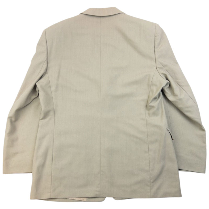 Vintage 90s YSL Yves Saint Laurent Jacket & Trousers Suit Set Size L | Large, Beige