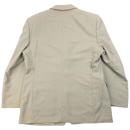 Vintage 90s YSL Yves Saint Laurent Jacket & Trousers Suit Set Size L | Large, Beige