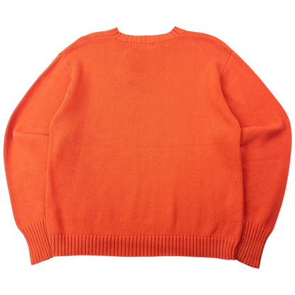Vintage 2000s YSL Yves Saint Laurent Knit Jumper Size S | Small, Orange