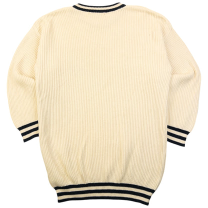 Vintage 90s Burberry Ribbed Knit Jumper Size S | Small, Multicoloured