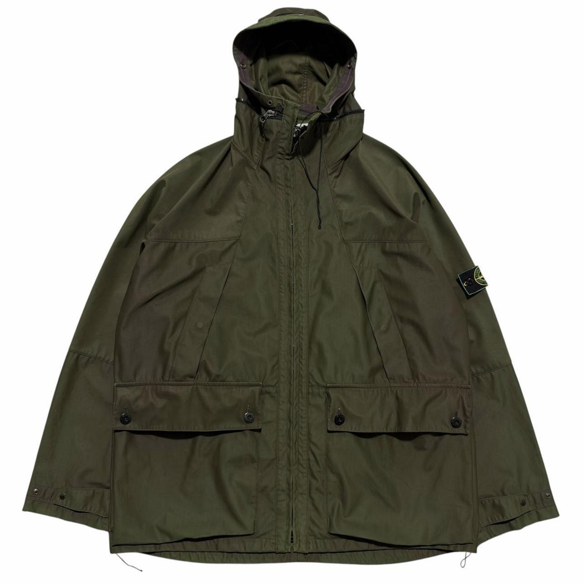 Stone Island 1998 Nylam Jacket | XL, Olive Green