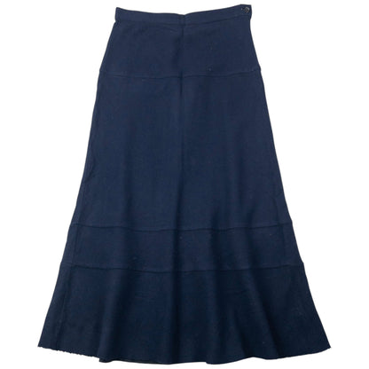 Vintage 2002 Comme Des Garçons Tricot Wool Flared Skirt Womens Size W25 | W25, Navy