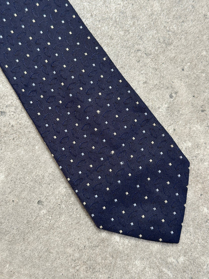 Italian Vintage 1990s Pure Silk Print Tie