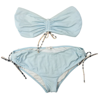 Vintage Burberry Nova Check Bikini Set Womens Size L