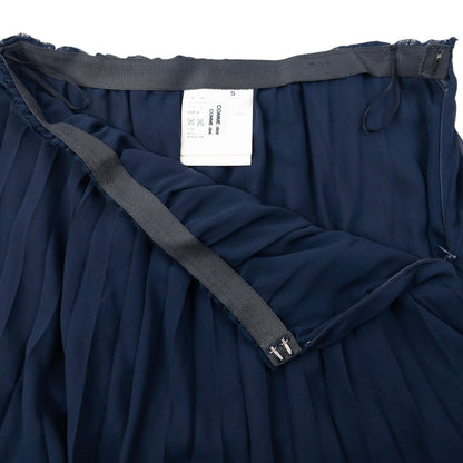 Vintage 2007 Comme Des Garçons Pleated Tier Skirt Womens Size W27 | Small, Navy