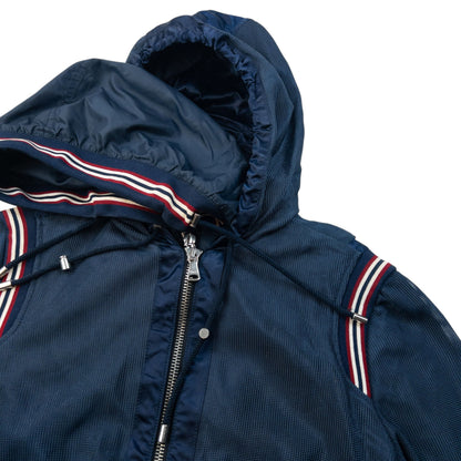 Vintage 2000s Dolce & Gabbana Layered Mesh Jacket Size S | Small, Navy