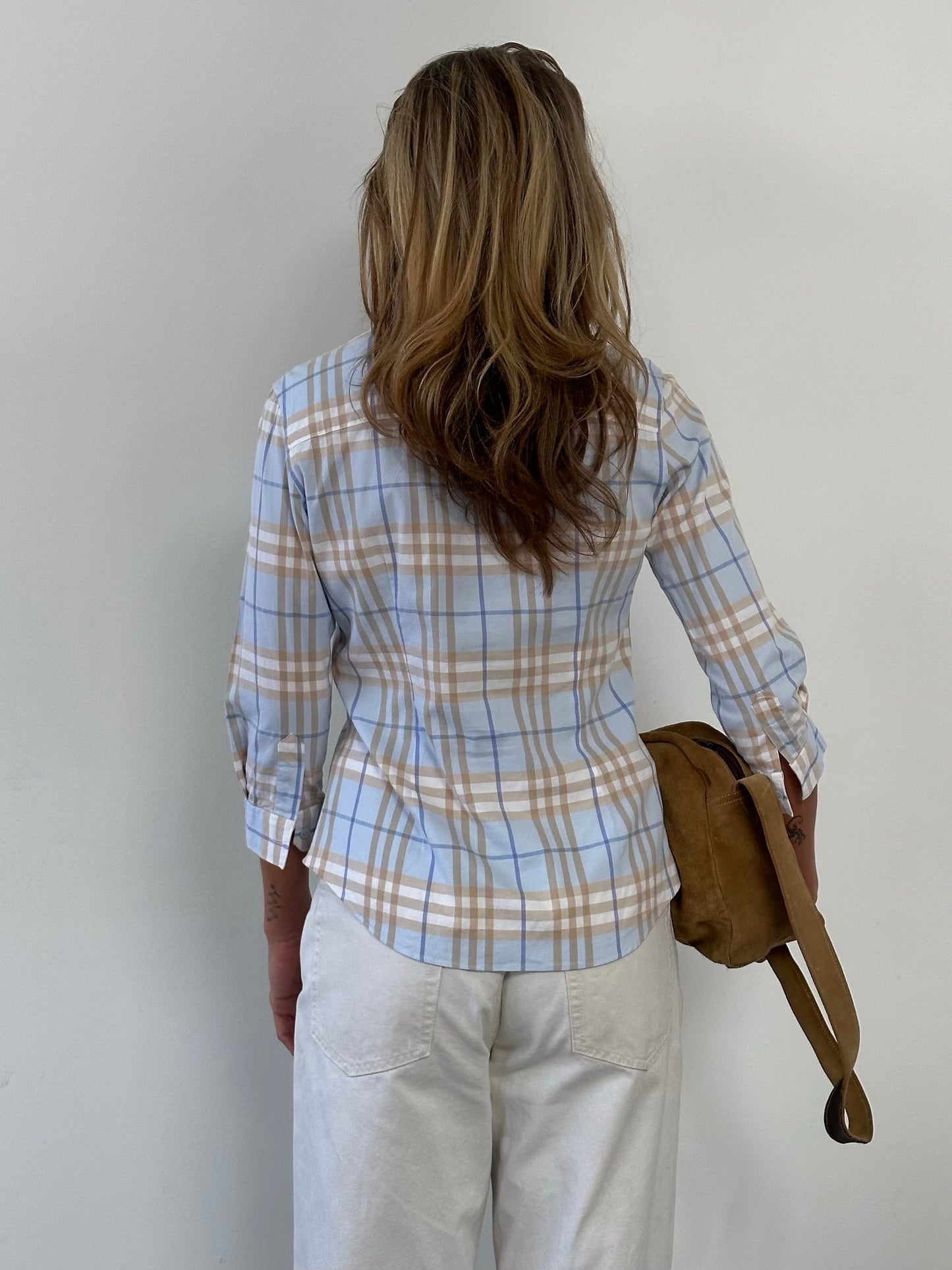 Burberry London 2000s Cotton Check Shirt - S