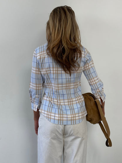 Burberry London 2000s Cotton Check Shirt - S