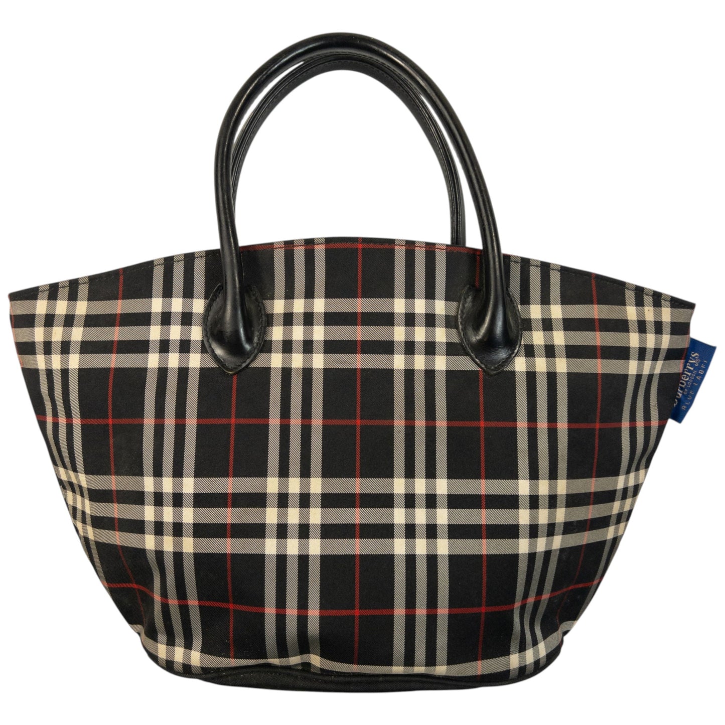 Vintage 2000s Burberry Blue Label Nova Check Handbag | O/S, Black
