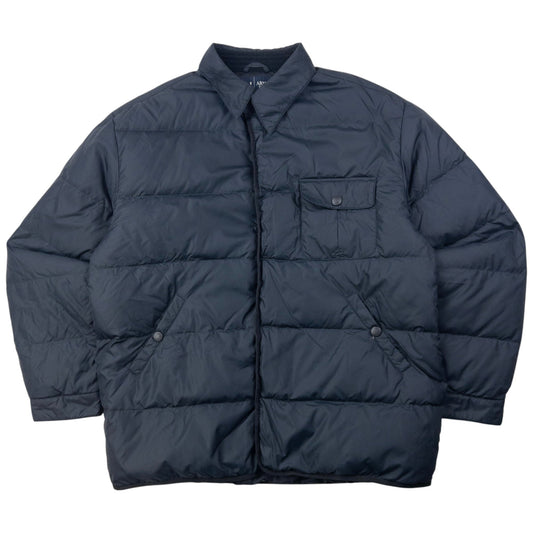 Vintage Armani Jeans Button Up Puffer Jacket Size L