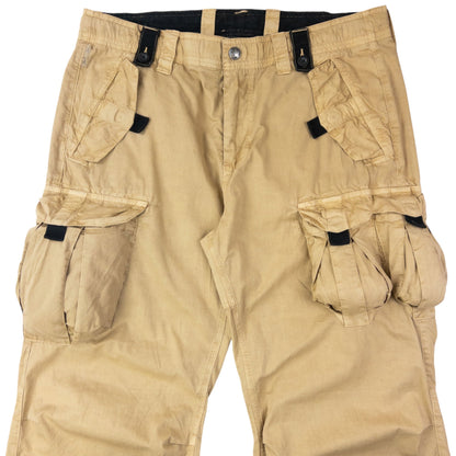 Vintage 2000s Armani Exchange Cargo Trousers Size W36 | W36, Beige