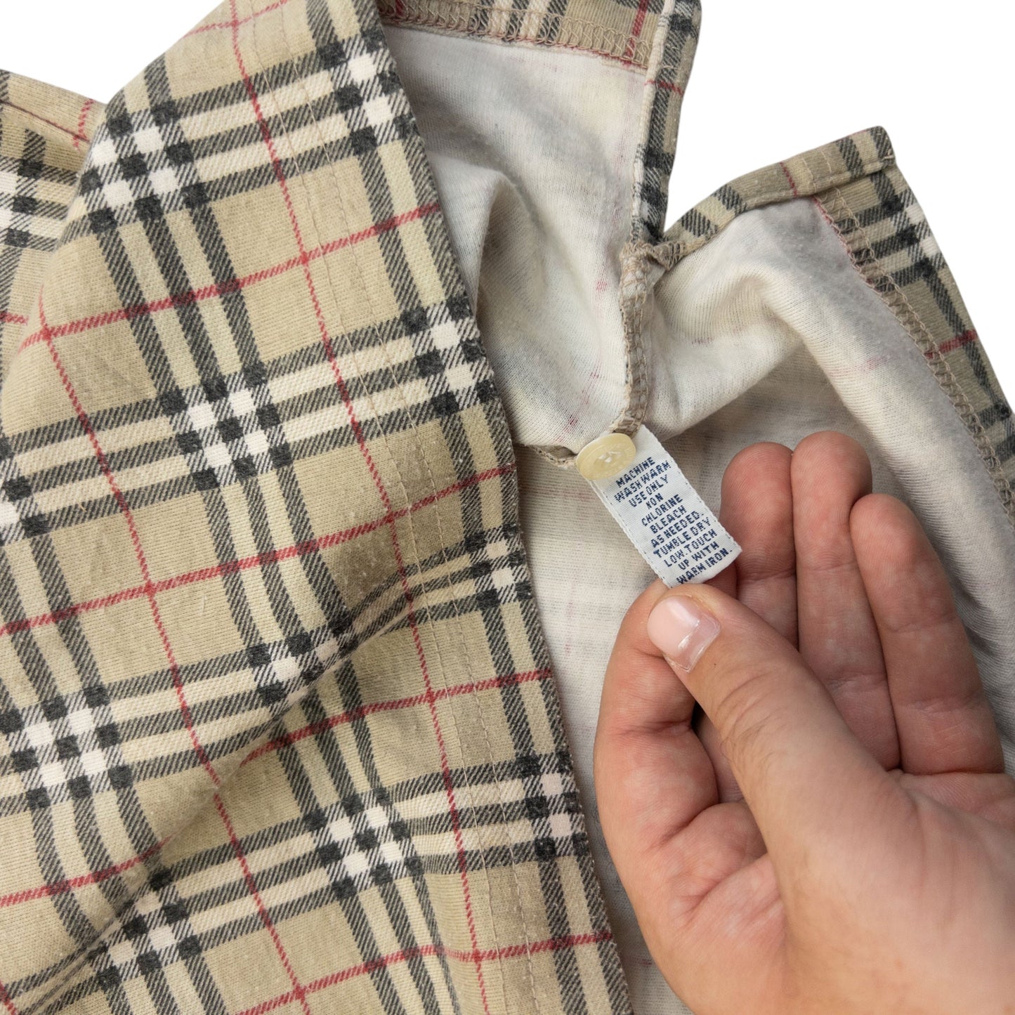 Vintage 90s Burberry Nova Check Polo Shirt Womens Size M | Medium, Multicoloured